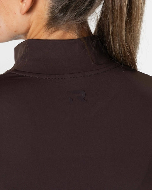 Clean Zip Longsleeve - Brown
