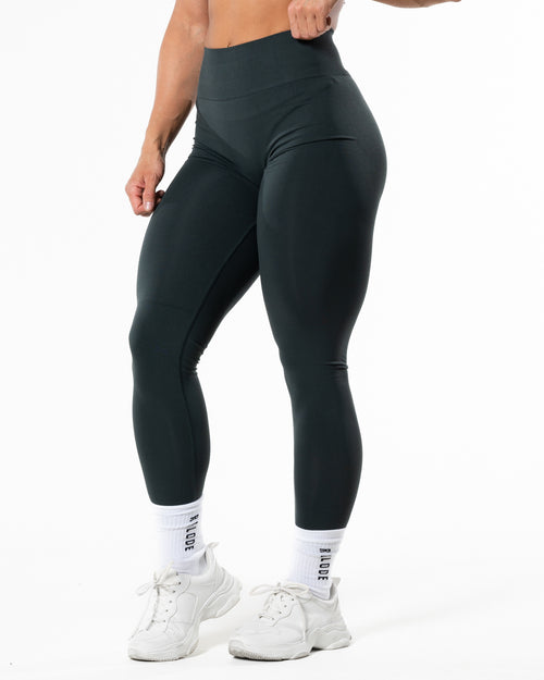 Prime Scrunch Tights - Deep Green