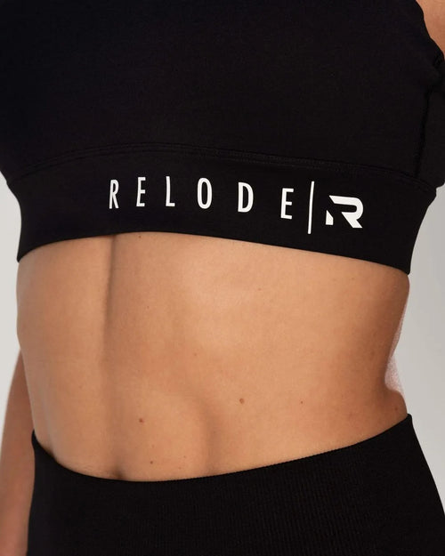 Core Sports Bra - Svart - RELODE.™