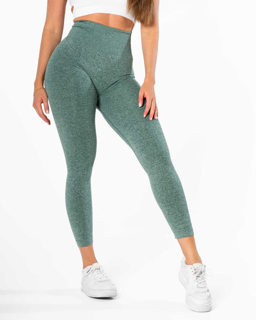 Echo Seamless Tights - Teal Grön