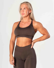 Prime Scrunch Top - Brown