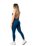 Hybrid Contrast Tights - Blue