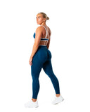 Hybrid Contrast Tights - Blue