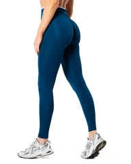 Hybrid Contrast Tights - Blue