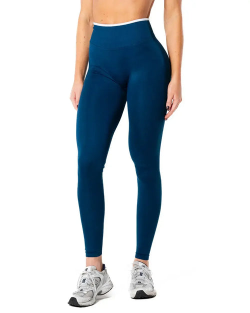 Hybrid Contrast Tights - Blue