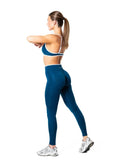 Hybrid Contrast Tights - Blue