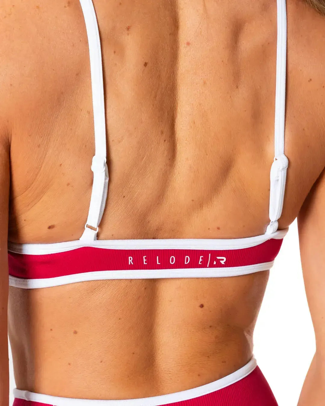 Hybrid Contrast Sports Bra - Berry