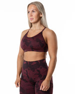 Prime Seamless Camo Top  - Röd