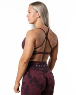 Prime Seamless Camo Top  - Röd