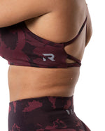 Prime Seamless Camo Top  - Röd