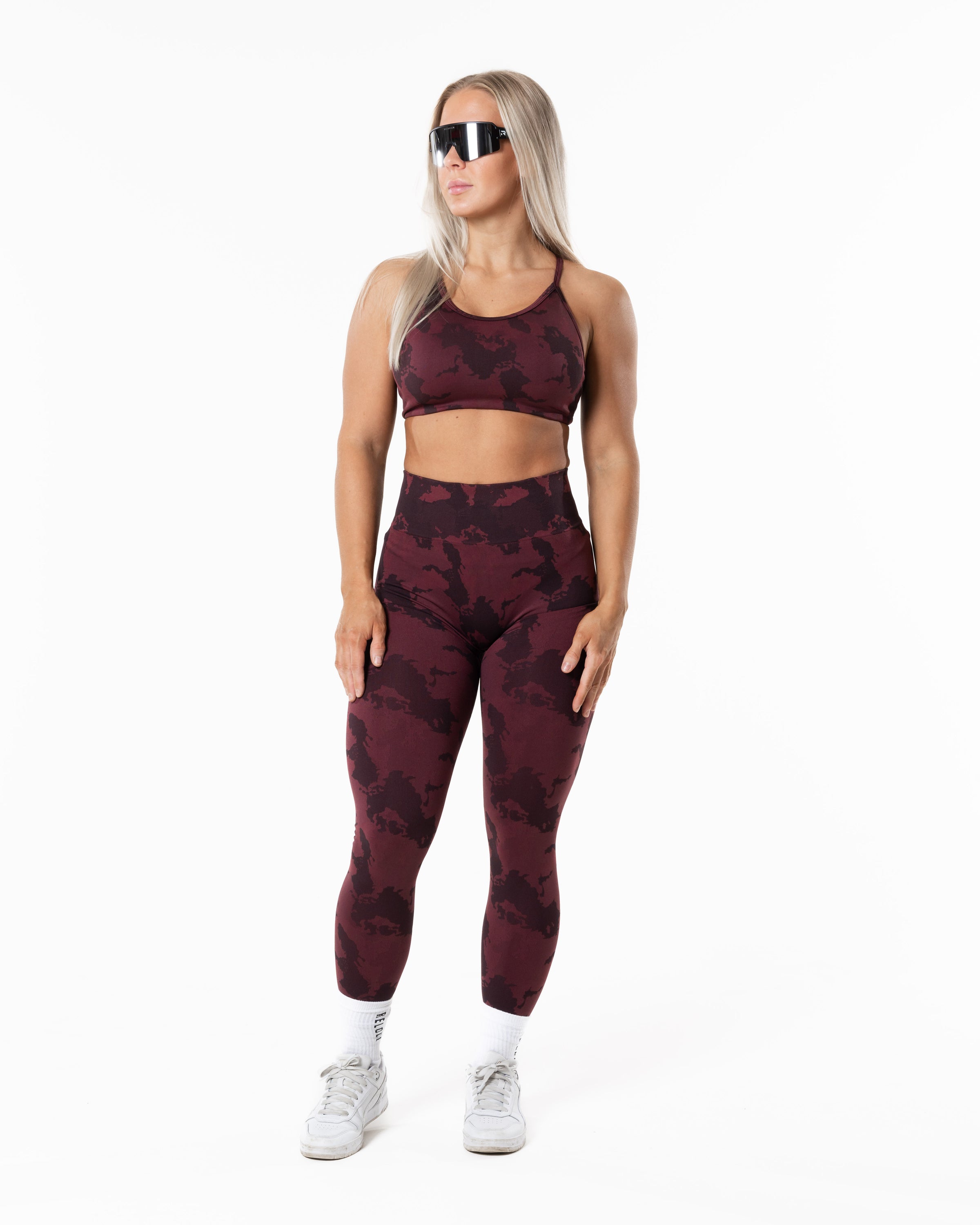 Prime Seamless Camo Top - Red
