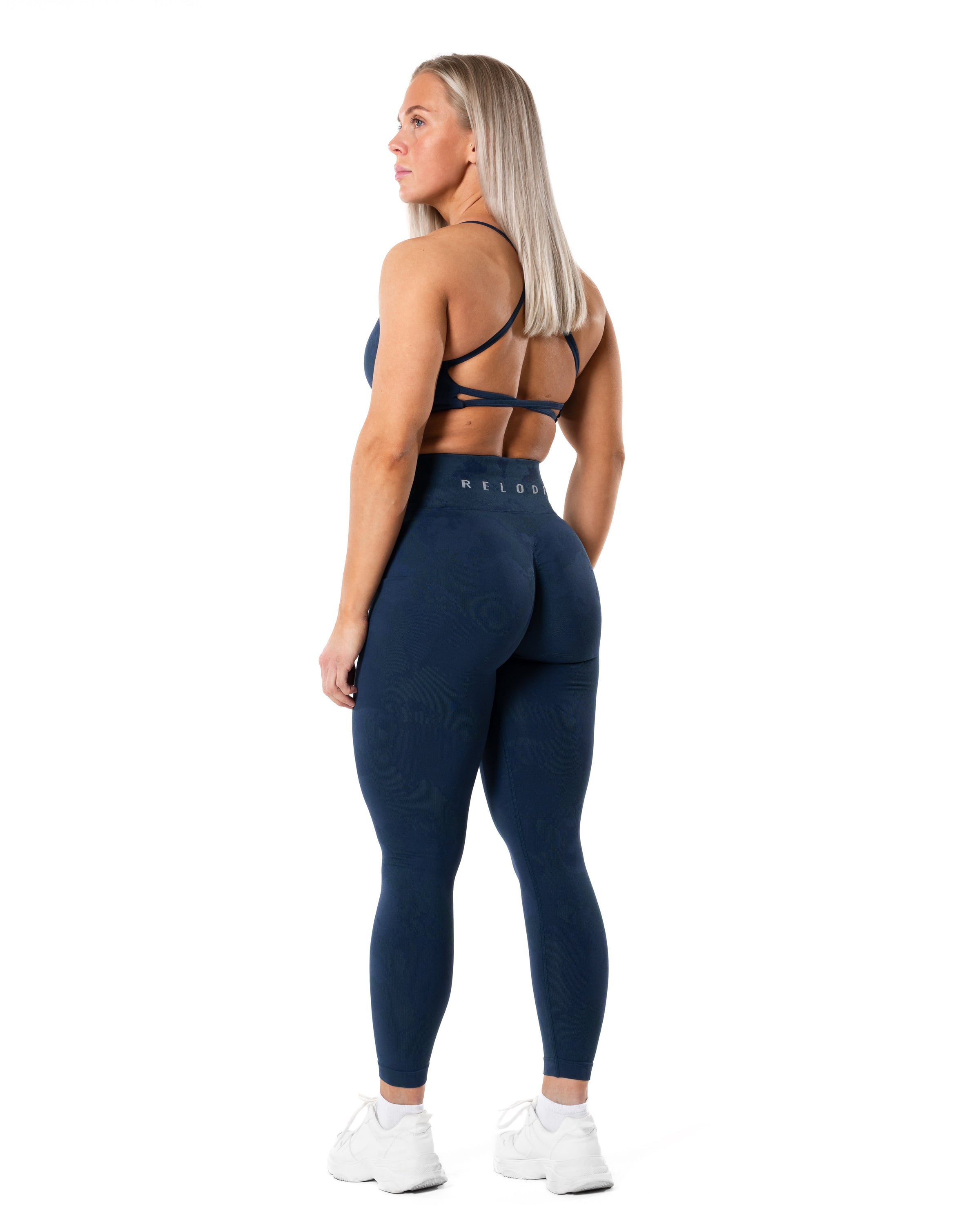 Prime Seamless Camo Top  - Blå