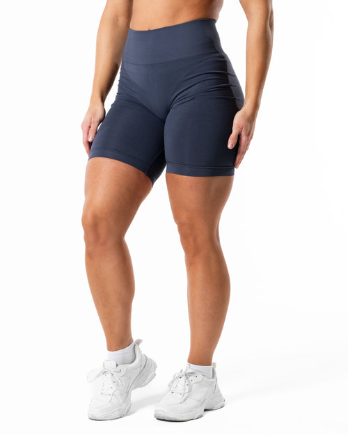 Prime Scrunch Shorts - Dusty Blue