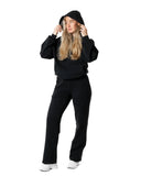 Clean Wide Sweatpants - Svart