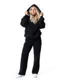 Clean Oversized Hoodie - Black