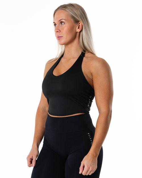 Velocity Halterneck Top - Black