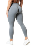 Aura Seamless Scrunch Tights - Slate Grey