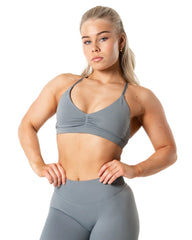 Aura Seamless Sports Bra - Slate Grey