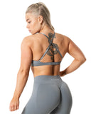 Aura Seamless Sports Bra - Slate Grey