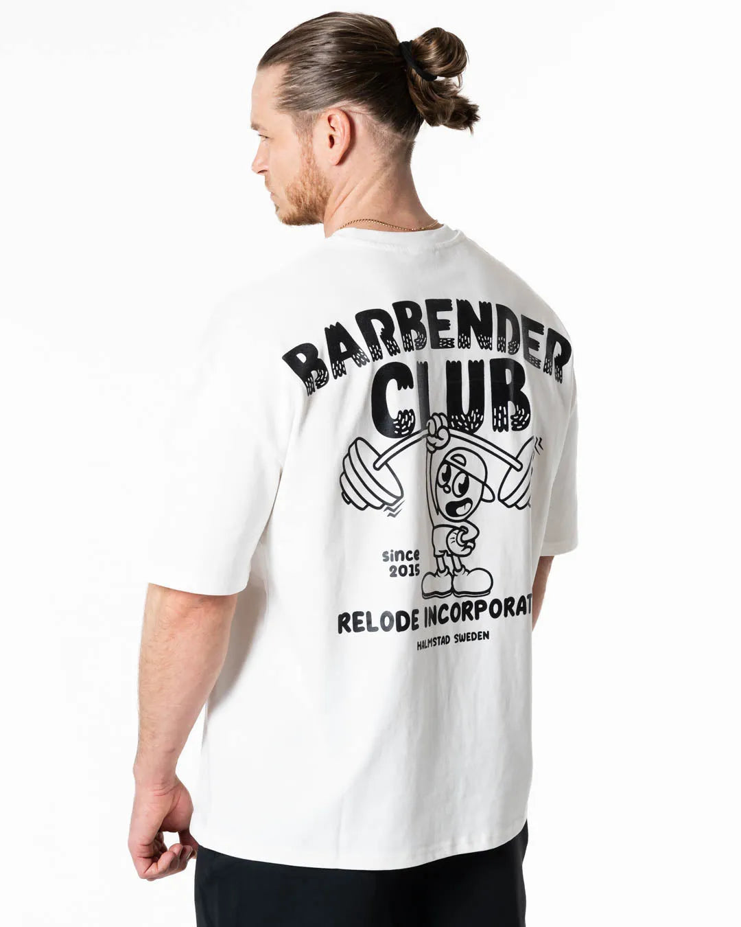 Barbender Oversized T-shirt - Vit