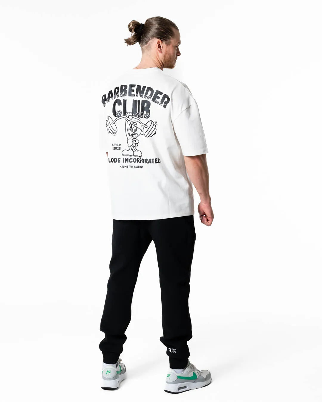 Barbender Oversized T-shirt - Vit