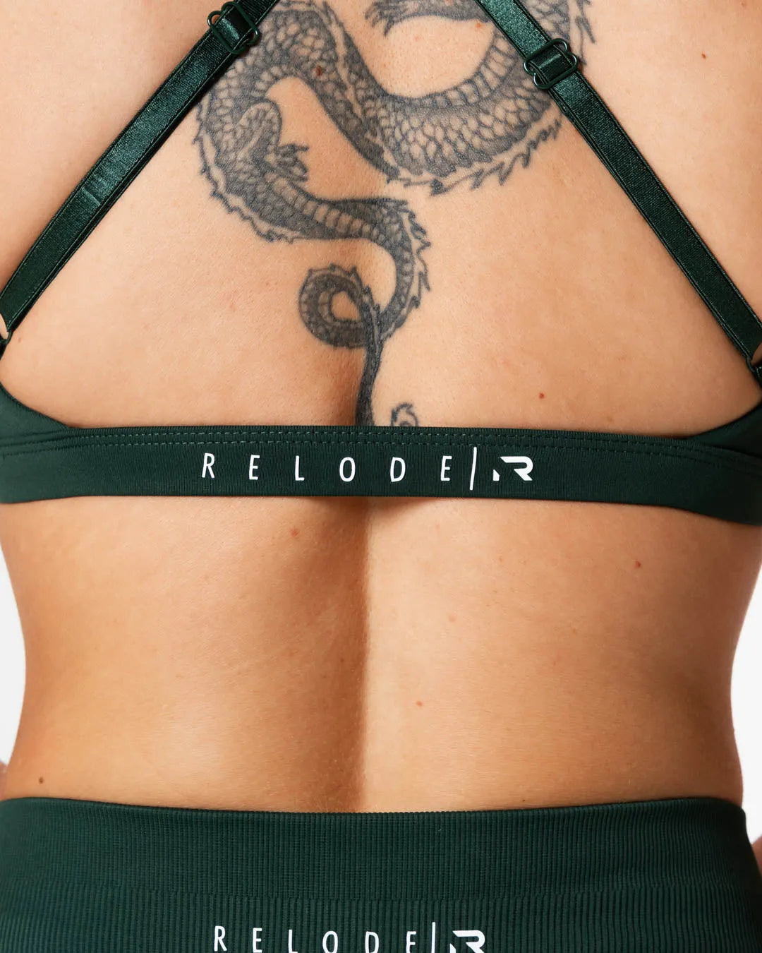 Aura Seamless Sports Bra - Mörkgrön