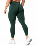 Aura Seamless Scrunch Tights - Pine Green