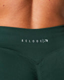 Aura Seamless Scrunch Tights - Pine Green