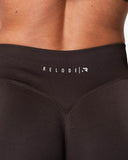 Aura Seamless Scrunch Tights - Espresso brown
