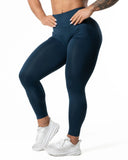 Hybrid Seamless Tights - Dark Navy