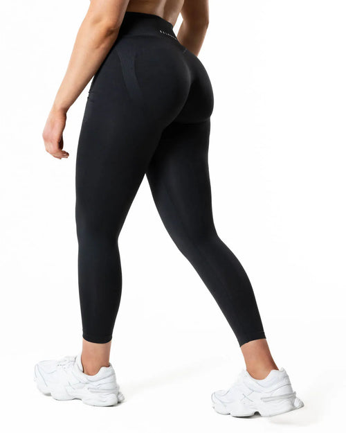 Hybrid Seamless Tights · Jet Black