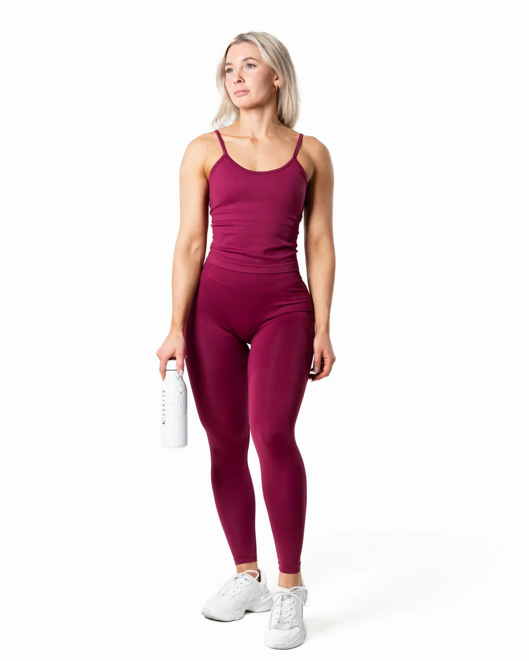Hybrid Seamless Tank Top · Red Plum