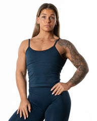Hybrid Seamless Tank Top · Dark Navy