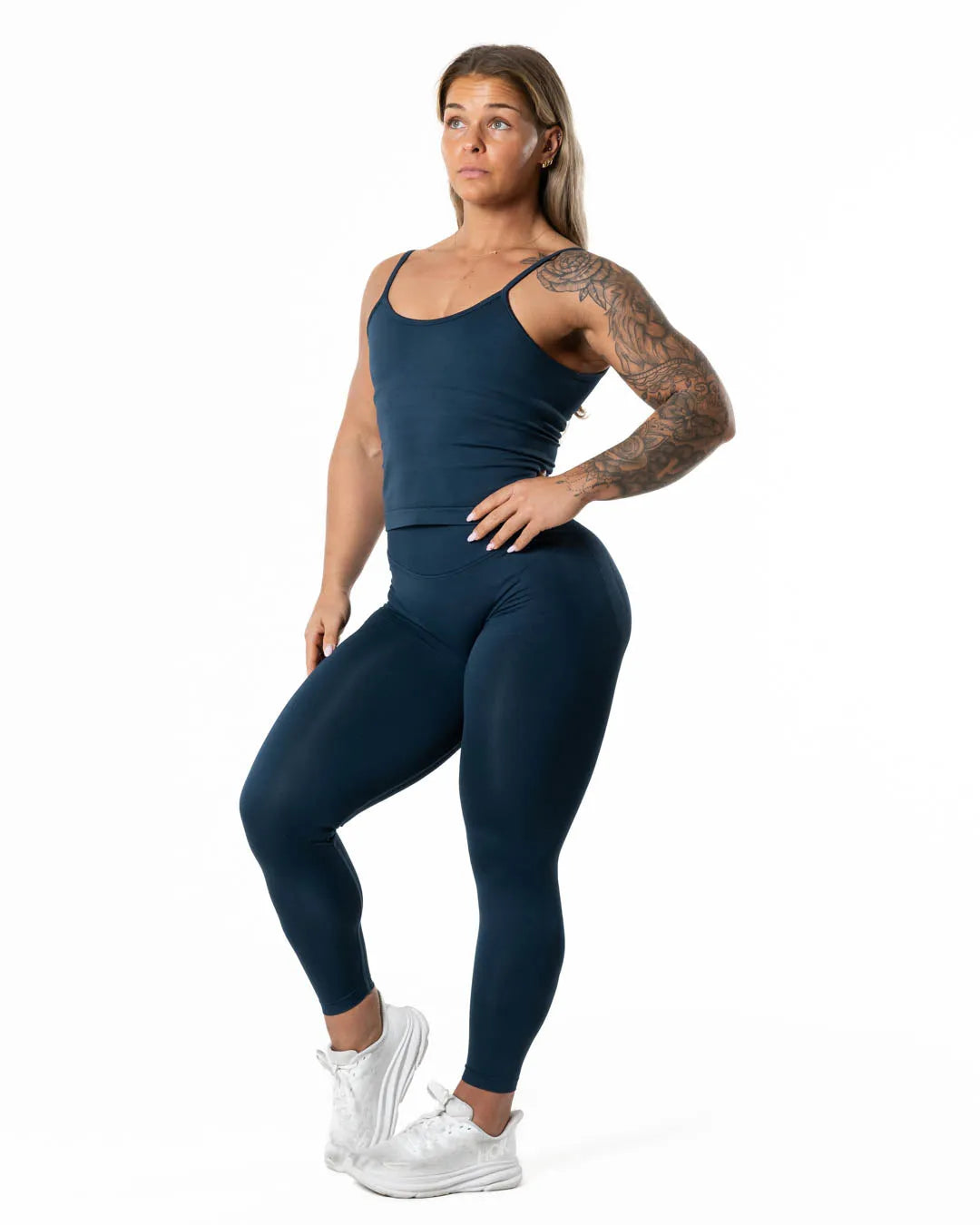 Hybrid Seamless Tights - Dark Navy