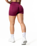 Hybrid Seamless Shorts - Red Plum