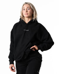 Hybrid Oversized Hoodie · Svart