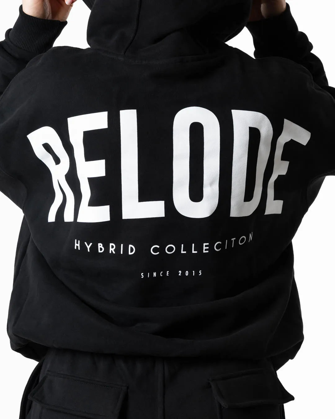 Hybrid Oversized Hoodie - Svart