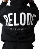 Hybrid Oversized Hoodie - Black