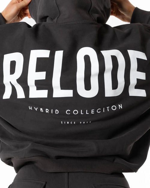 Hybrid Oversized Hoodie · Brun