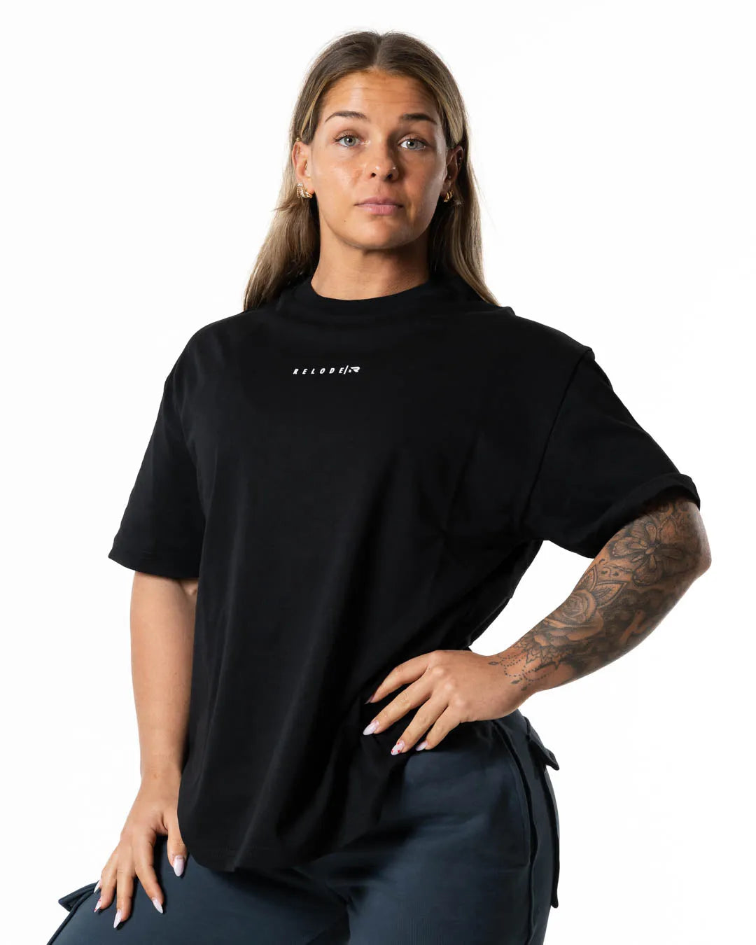 Hybrid Oversized T-shirt · Svart