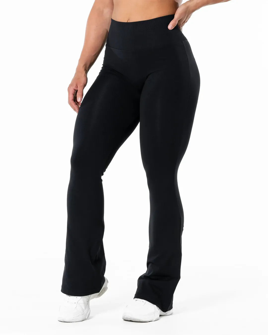 Prime Scrunch Flared Tights - Black
