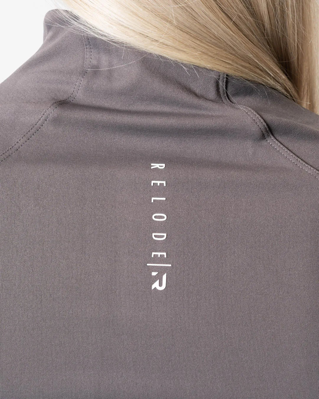 Aura Seamless Zip Longsleeve - Earth Grey