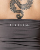 Aura Seamless Halterneck Top - Earth Grey