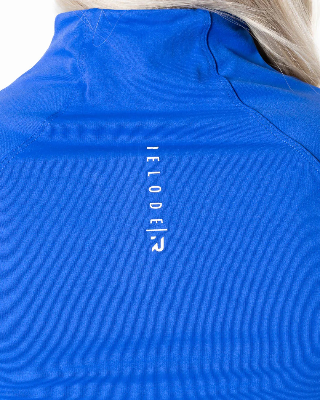 Aura Seamless Zip Longsleeve - Cobalt