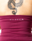 Aura Seamless Halterneck Top - Cherry