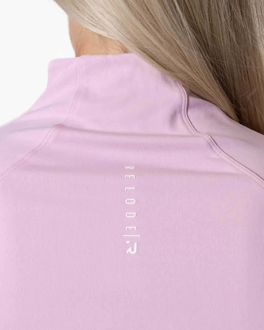 Aura Seamless Zip Longsleeve - Light Pink