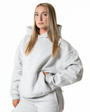 Hybrid Oversized Hoodie - Ljusgrå