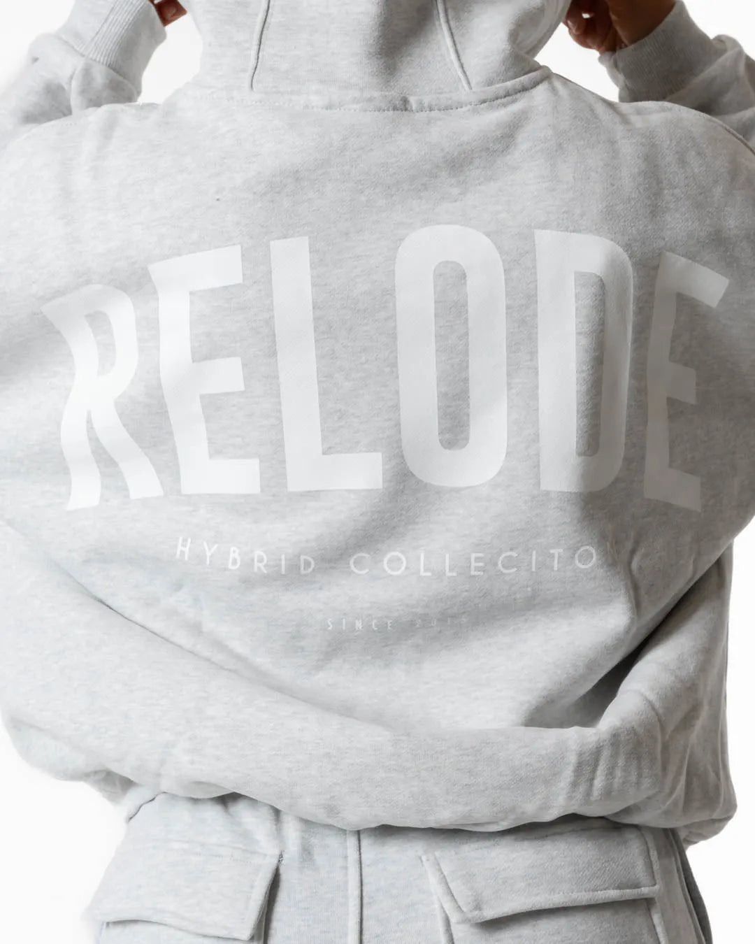 Hybrid Oversized Hoodie - Light Grey