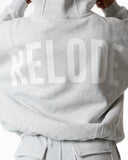 Hybrid Oversized Hoodie - Ljusgrå