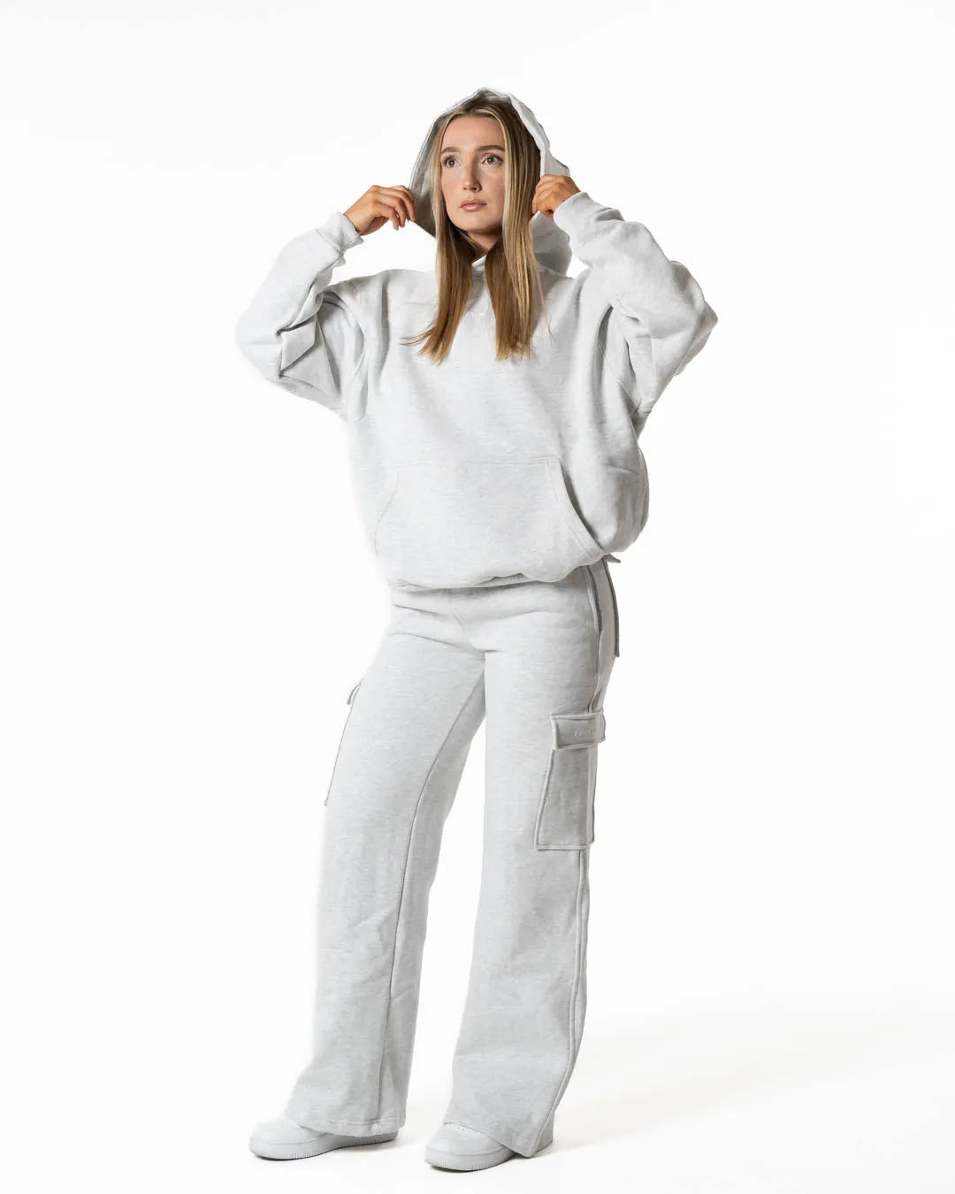 Hybrid Cargo Joggers - Light Grey